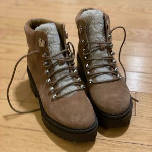 nairy lace up bootie